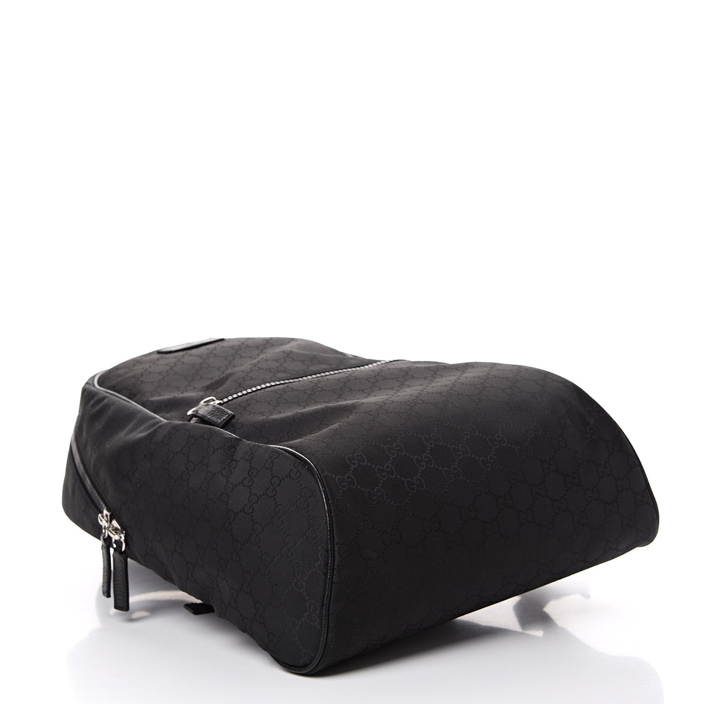 Nylon Monogram Slim Backpack Black