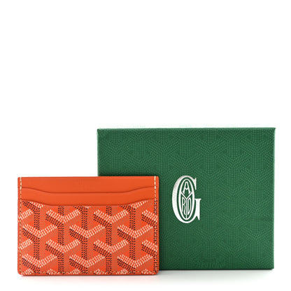 Goyard Goyardine Saint Sulpice Card Holder Orange 7 of 7