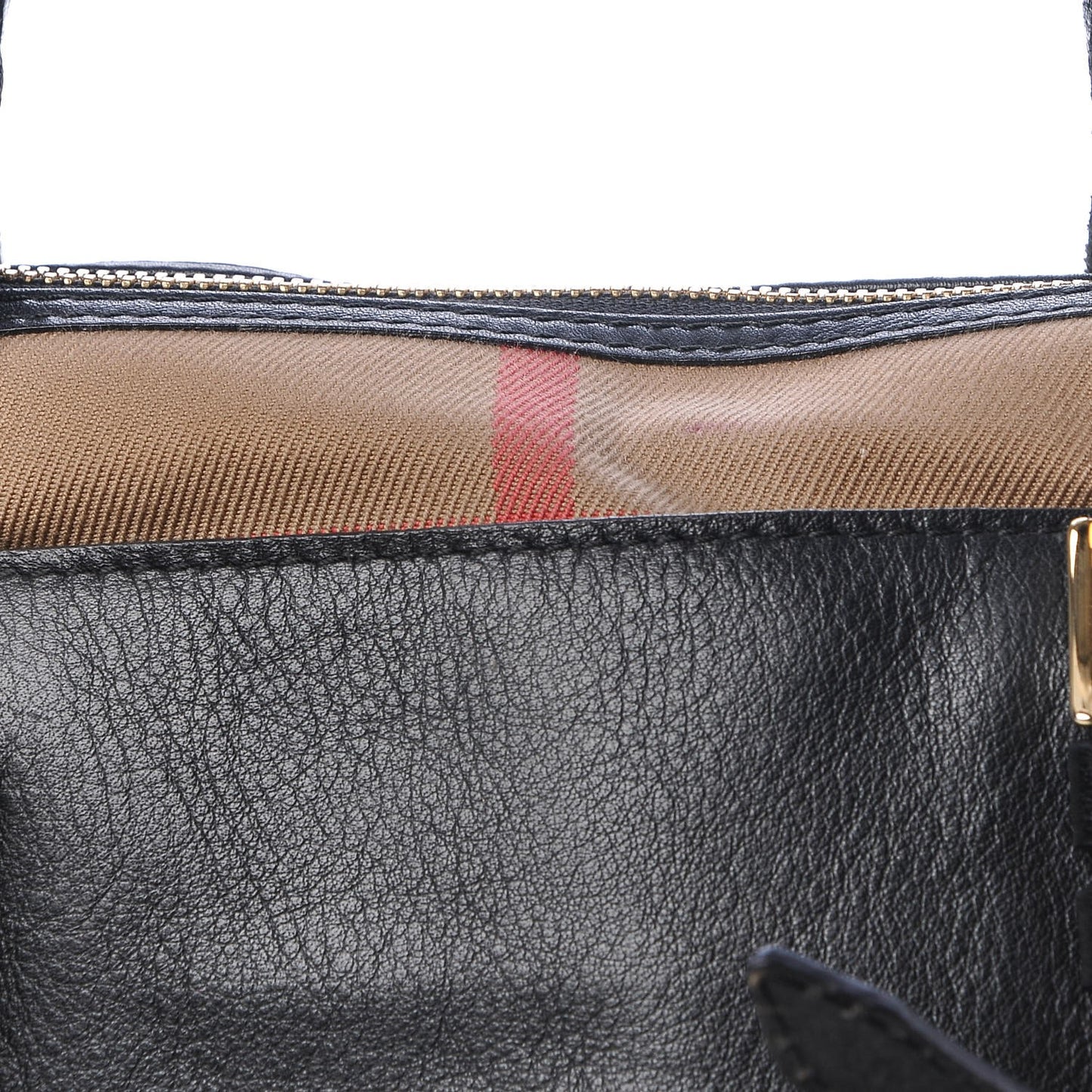 Calfskin House Check Small Salisbury Tote Black