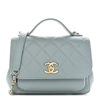 Chanel Caviar Quilted Small Business Affinity Flap Light Blue 1 of 28