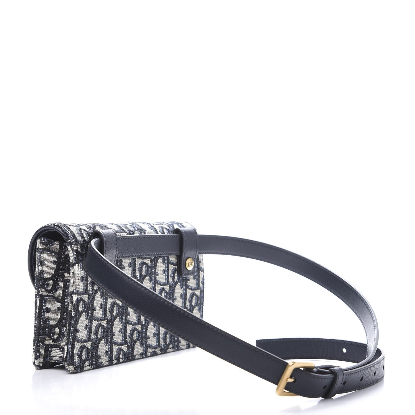 Oblique Saddle Belt Bag Blue