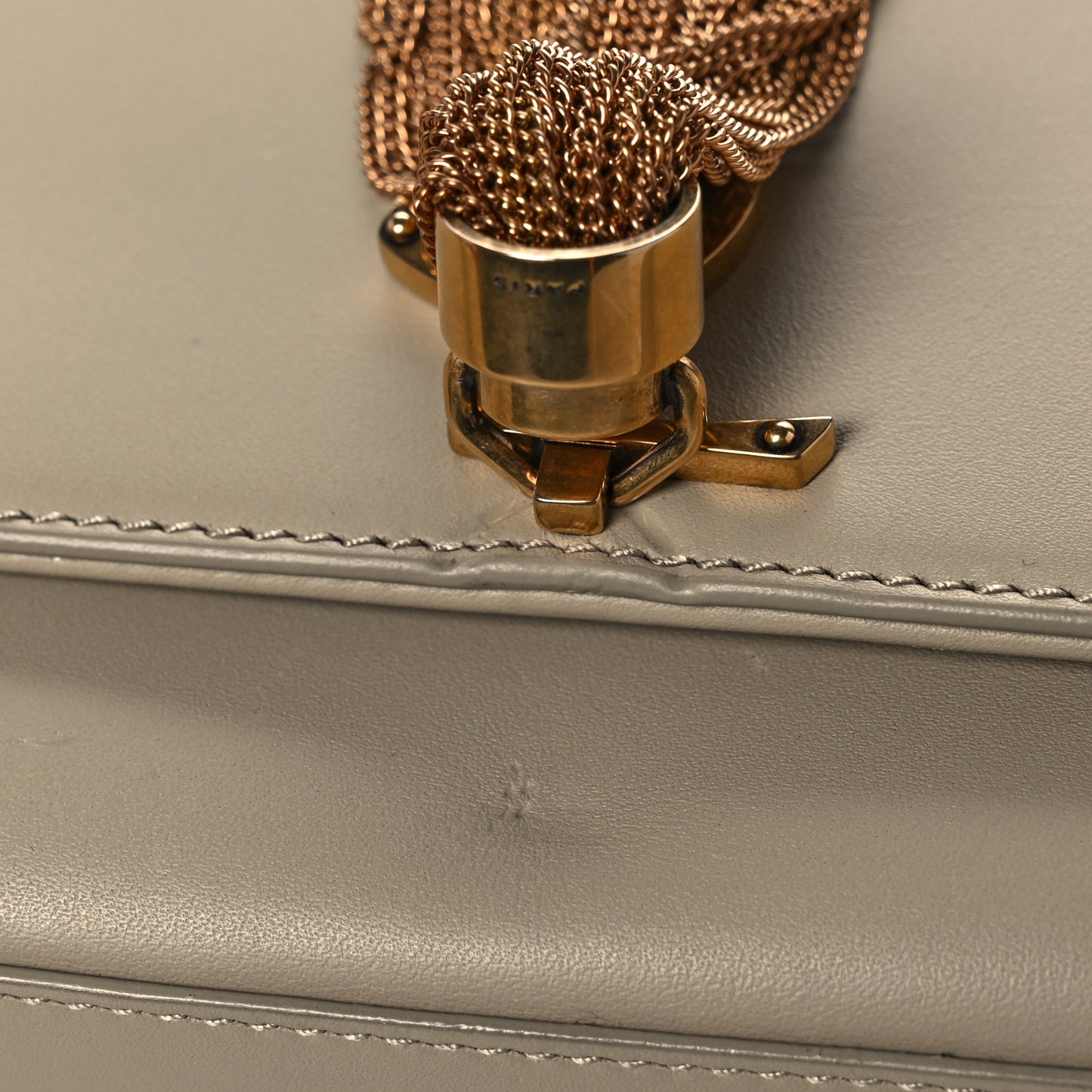 Smooth Calfskin Medium Classic Monogram Kate Tassel Satchel Nude Powder