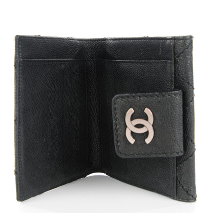 Chanel Caviar Outdoor Ligne French Wallet Black 5 of 8