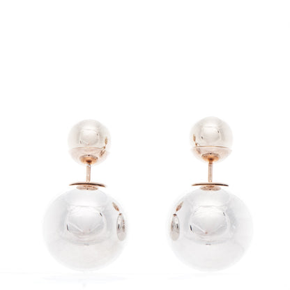 Christian Dior Mise En Dior Tribal Earrings Silver Gold 1 of 4