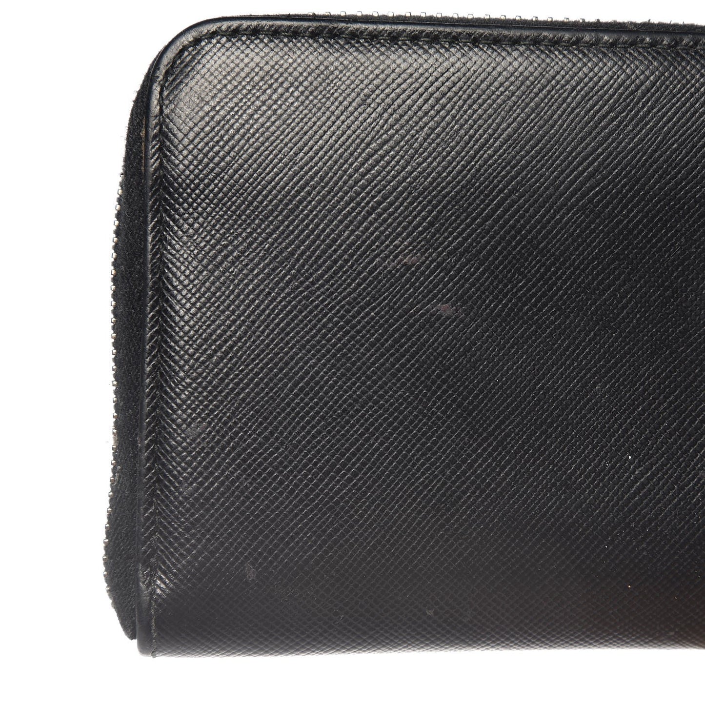 Saffiano Zip Around Wallet Nero Black