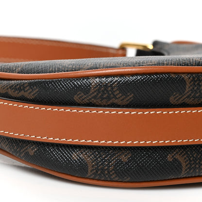 Celine Canvas Calfskin Mini Ava Triomphe Shoulder Bag Tan 8 of 9