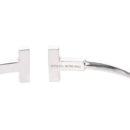 Tiffany 18K White Gold T Wire Bracelet 4 of 5