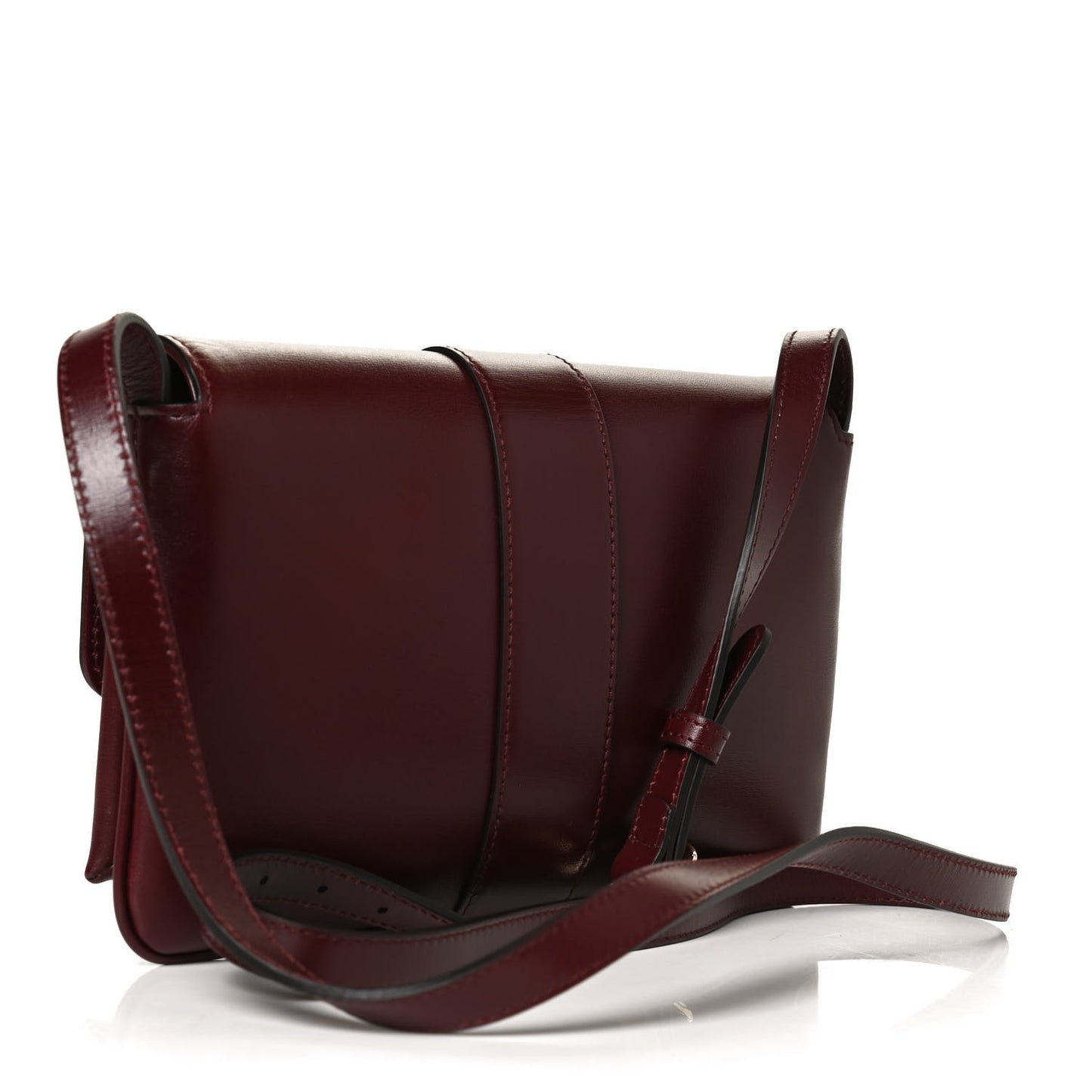 Vitello Palmellato Lux Small Arli Flap Shoulder Bag Vintage Bordeaux