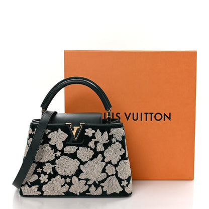 Louis Vuitton Velvet Embroidery Capucines BB Green 11 of 11