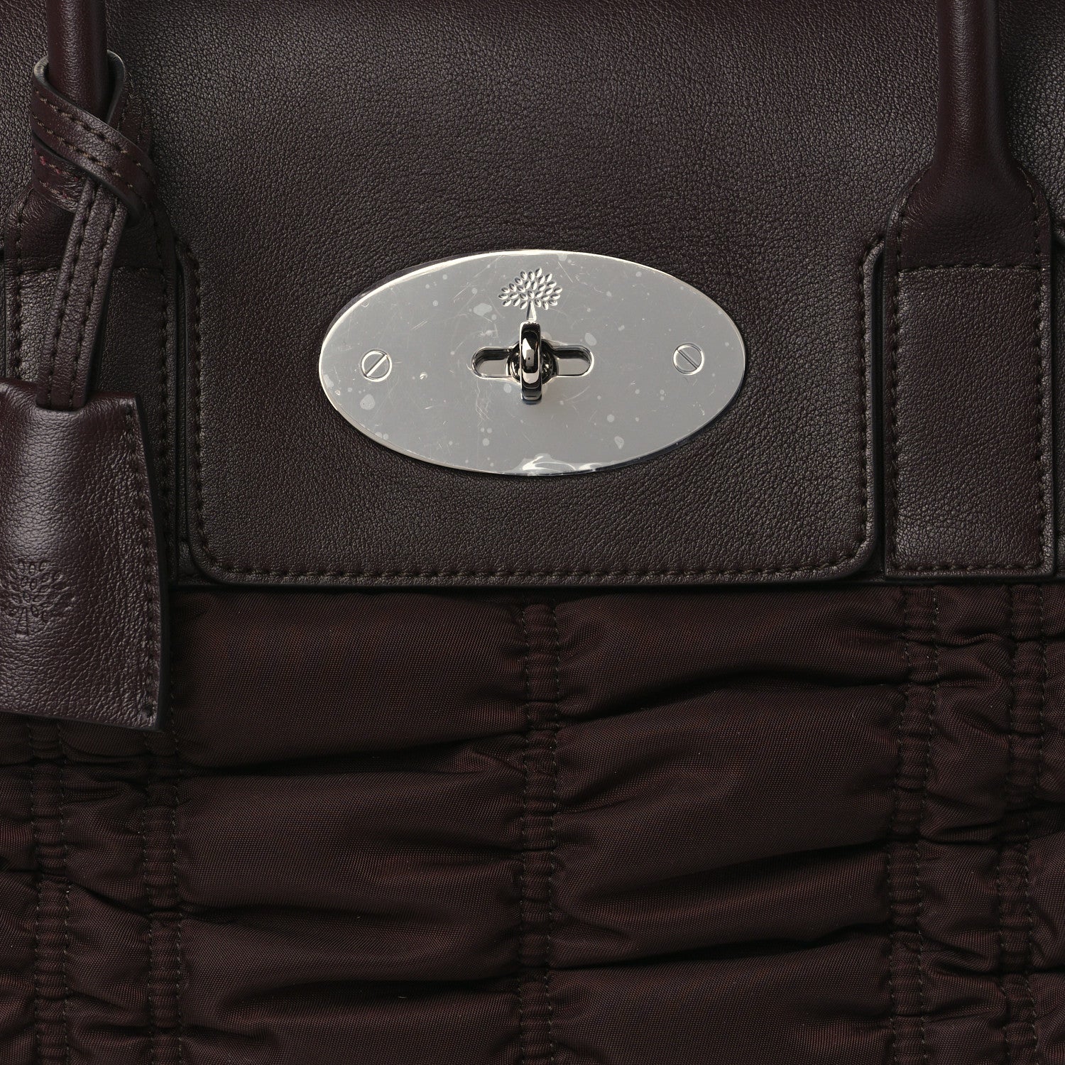 Mulberry Ruched Nylon Calfskin Bayswater Oxblood 7 of 9