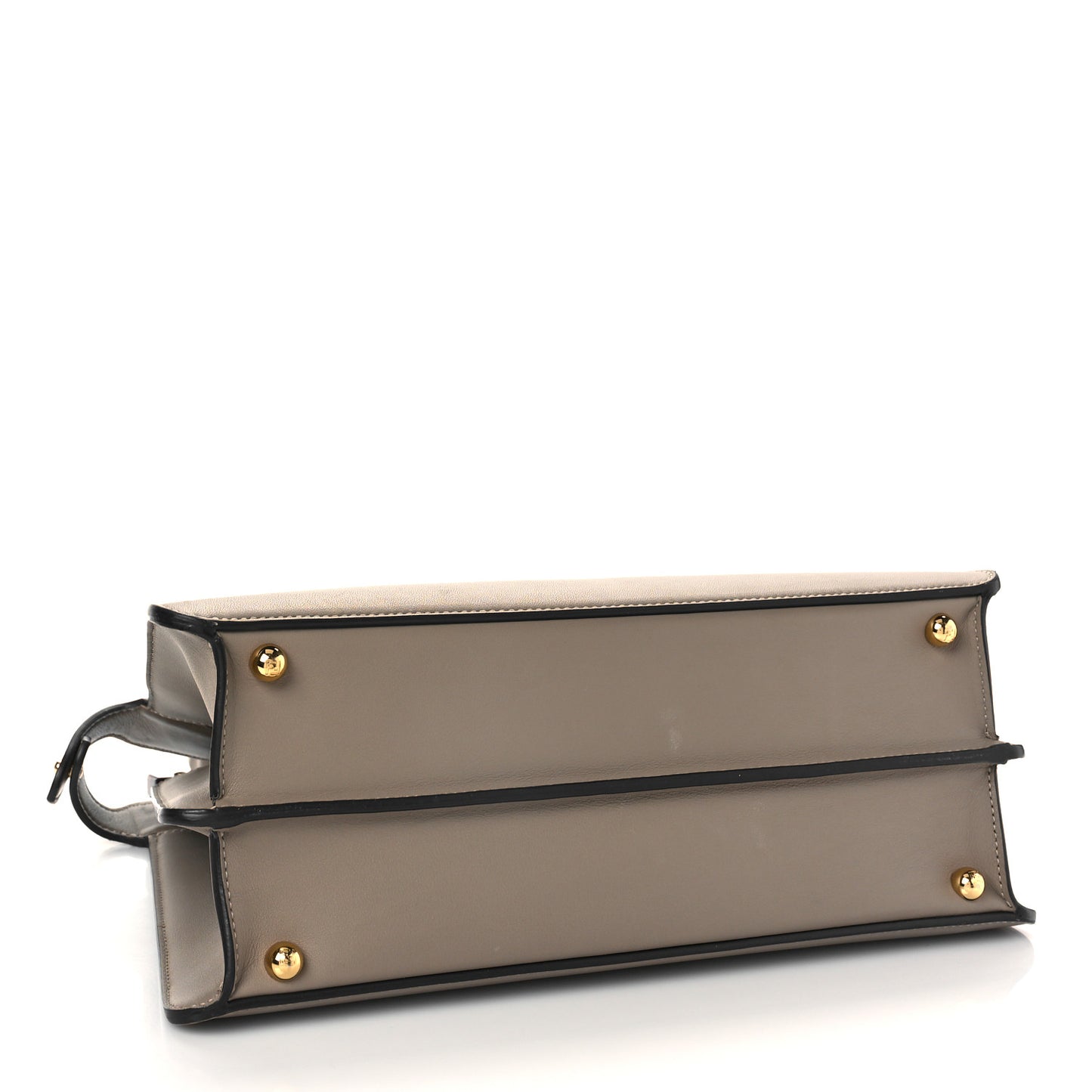 Vitello Seta Shiny Nappa Plexiglass Medium Peekaboo I SEE U Satchel Tortora
