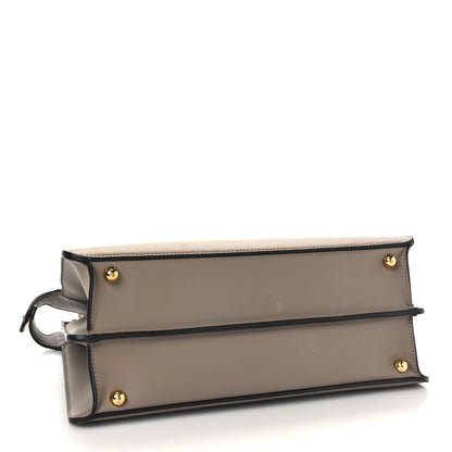Fendi Vitello Seta Shiny Nappa Plexiglass Medium Peekaboo I SEE U Satchel Tortora 4 of 9
