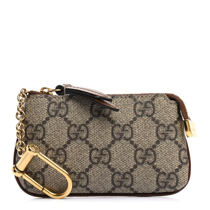 Gucci GG Supreme Monogram Key Case Brown 1 of 7