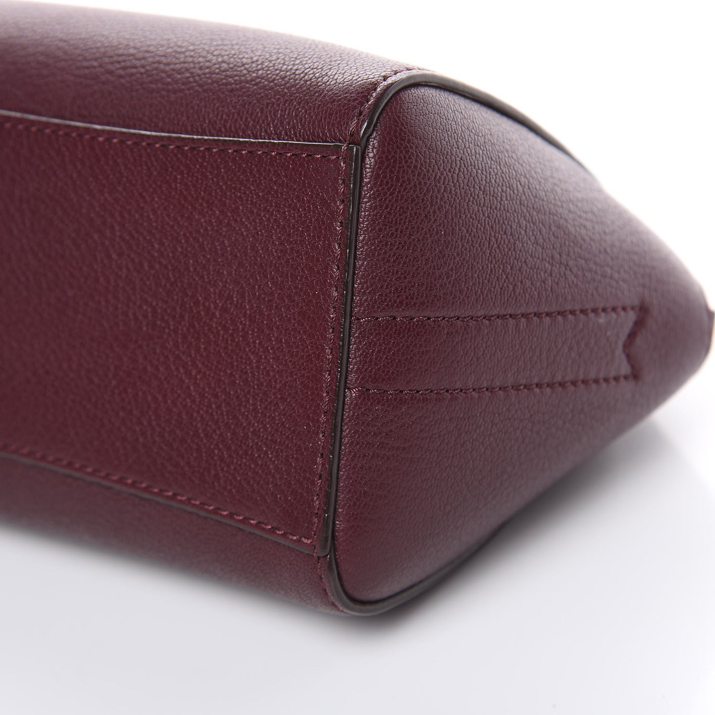 Sugar Goatskin Small Antigona Beauty Wristlet Oxblood