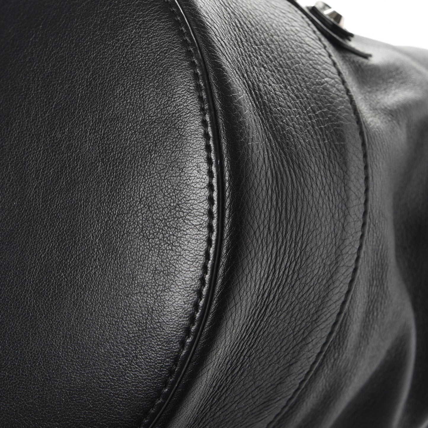 Veau Papier Classic Hardware Drop Bucket Bag Nero Black