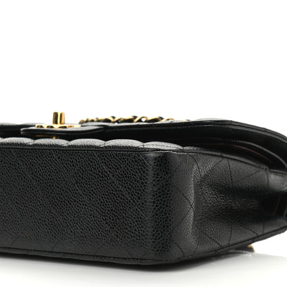 Chanel Caviar Quilted Medium Double Flap Black 10 of 11