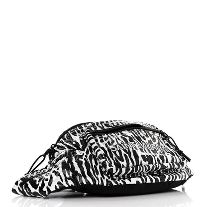 Saint Laurent Nylon Leopard Print Belt Bag Black 4 of 10