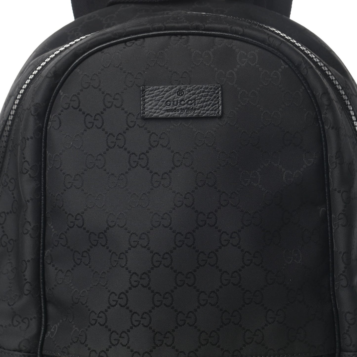 Nylon Monogram Slim Backpack Black