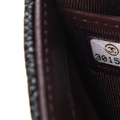 Chanel Caviar Quilted Large Gusset Flap Wallet Black 8 of 14