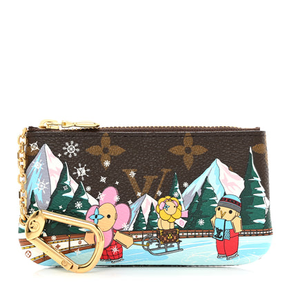 Louis Vuitton Monogram 2023 Christmas Animation Alpine Key Pouch Pink 1 of 7