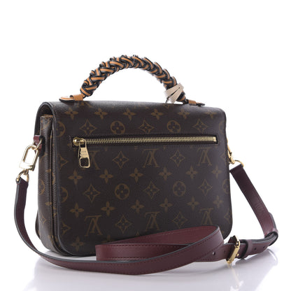Louis Vuitton Monogram Braided Pochette Metis Safran 3 of 16