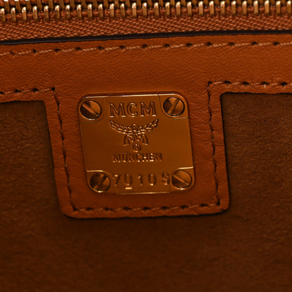 MCM Visetos X-Large Munchen Tote Cognac 6 of 9