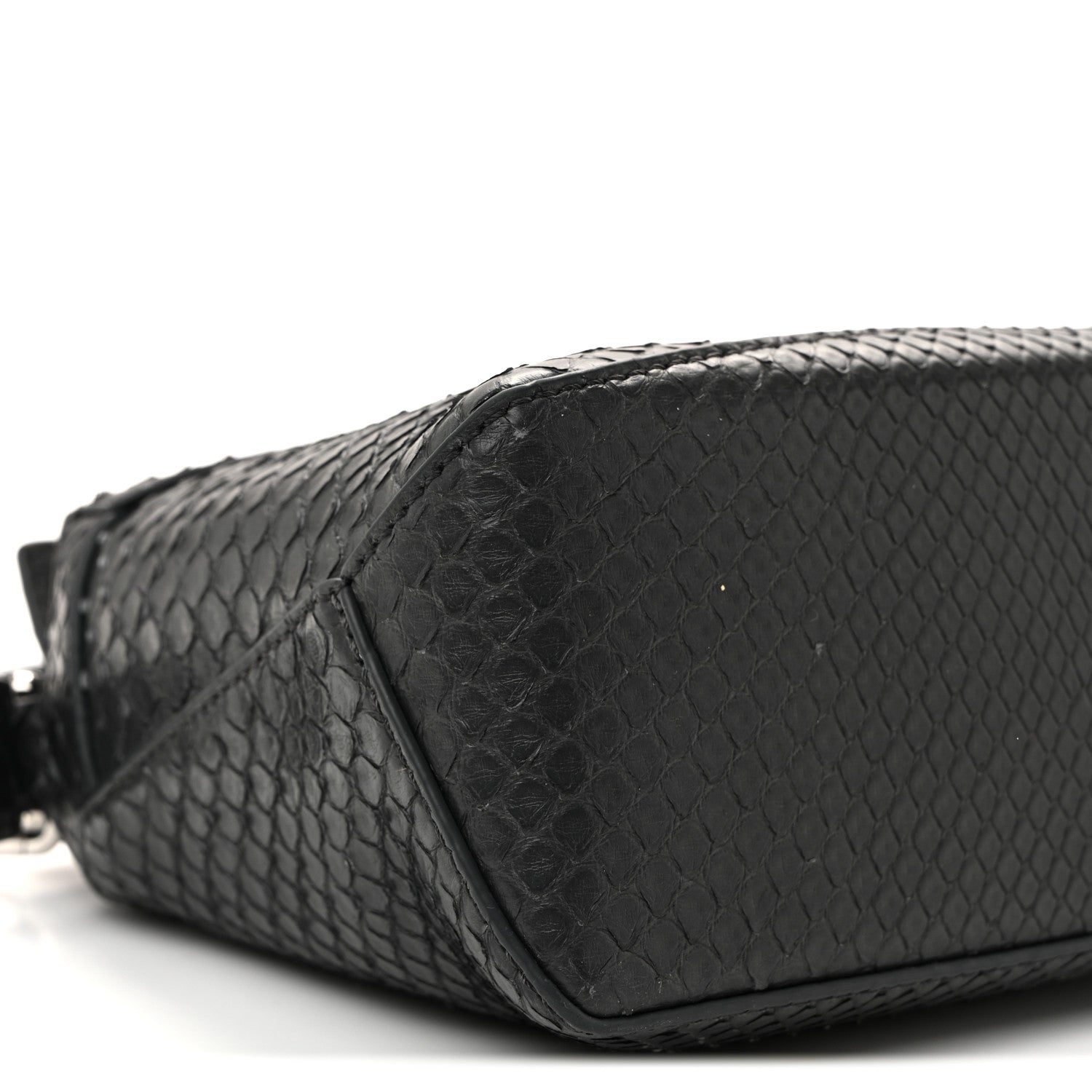 Loewe Snakeskin Mini Puzzle Bag Dark Grey 8 of 10