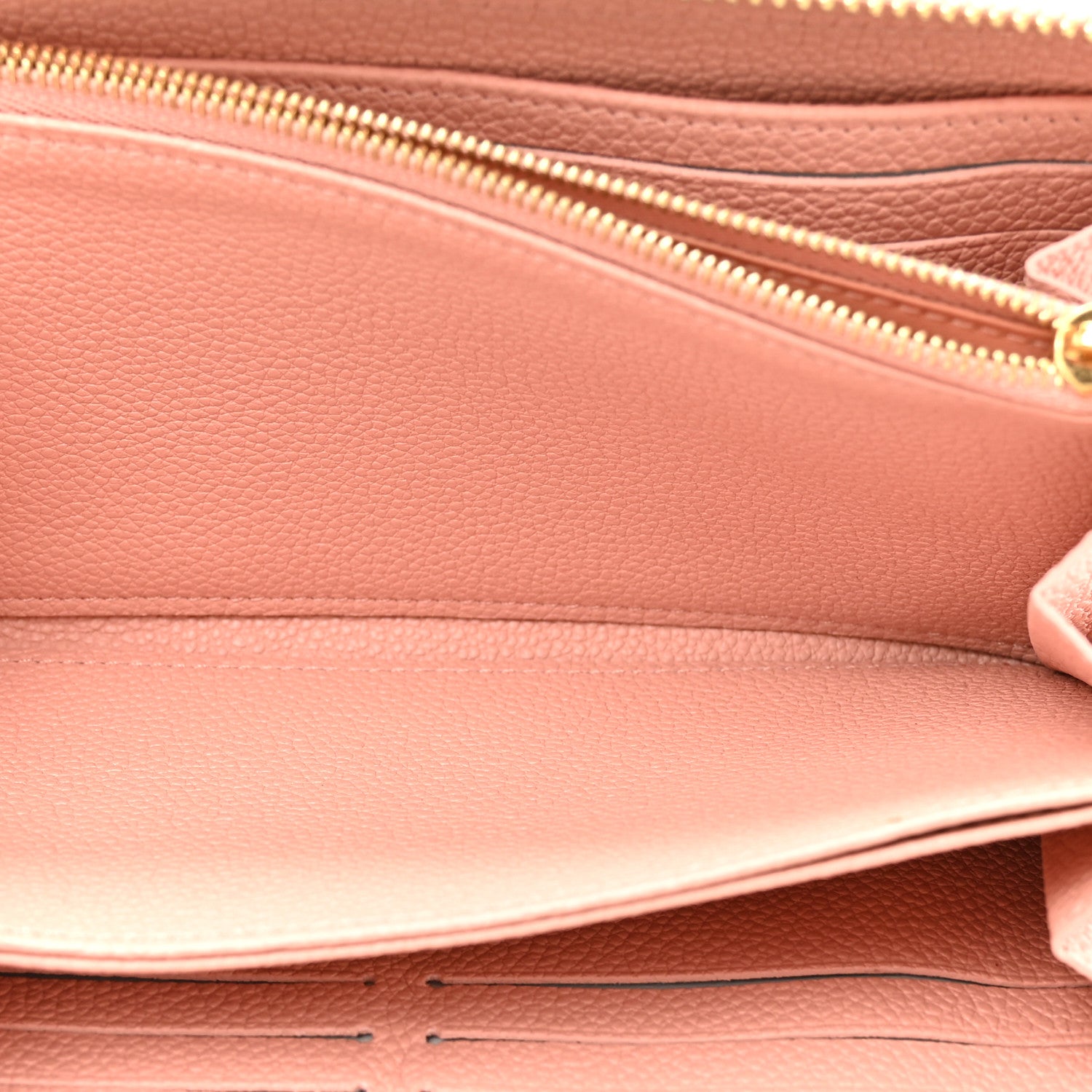 Louis Vuitton Empreinte Monogram Giant Zippy Wallet Rose Trianon Creme 7 of 9