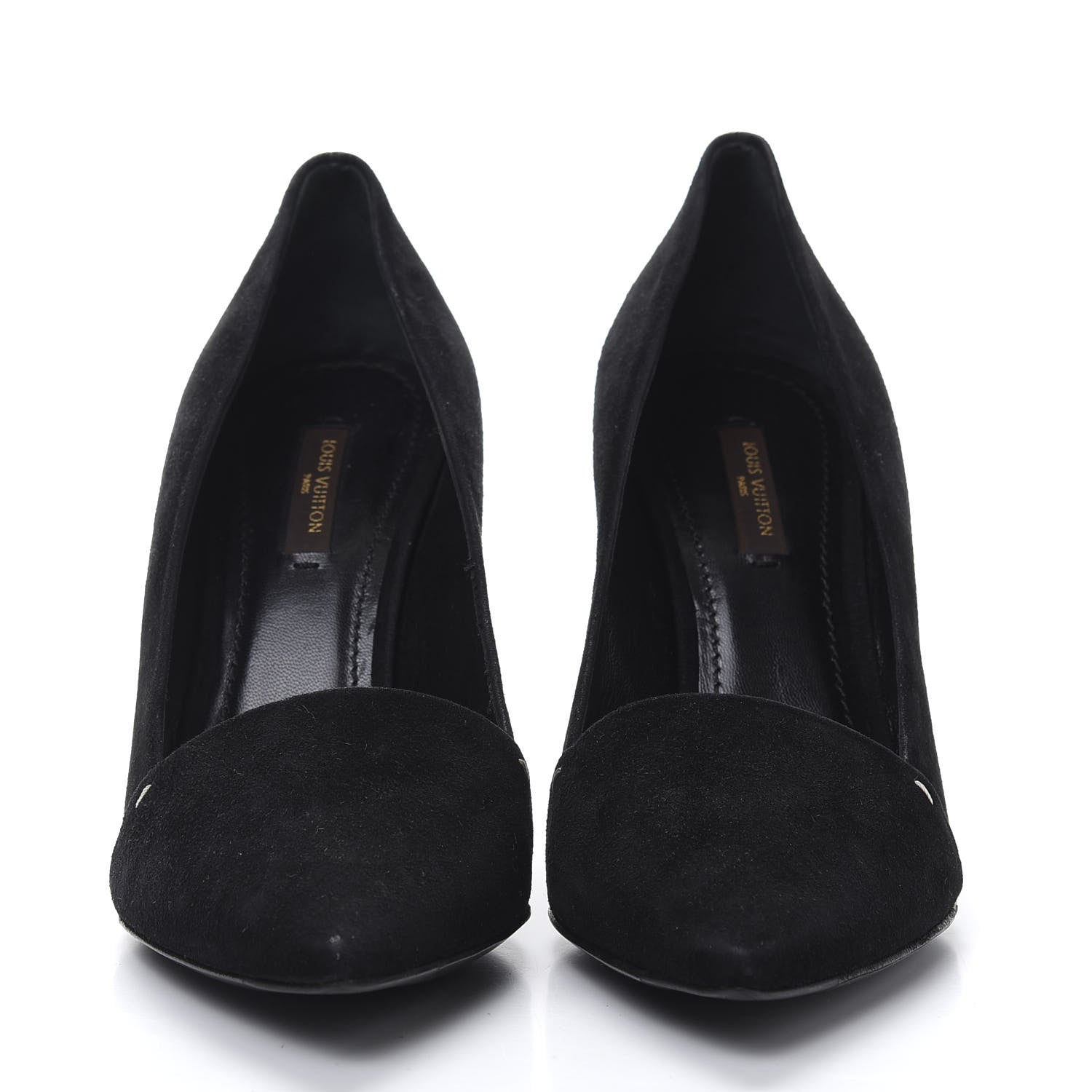 Louis Vuitton Suede Diana Pumps 37 Black 2 of 9