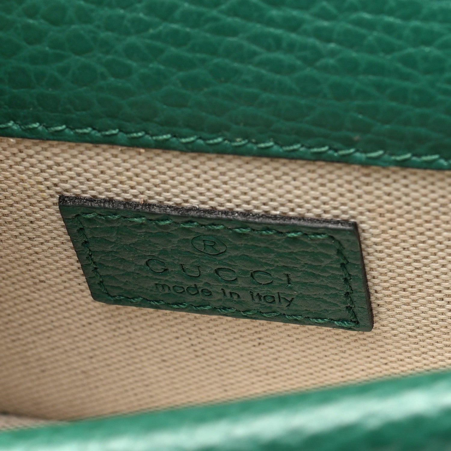 Gucci Dollar Calfskin Crystal Mini Dionysus Top Handle Bag Emerald 6 of 10