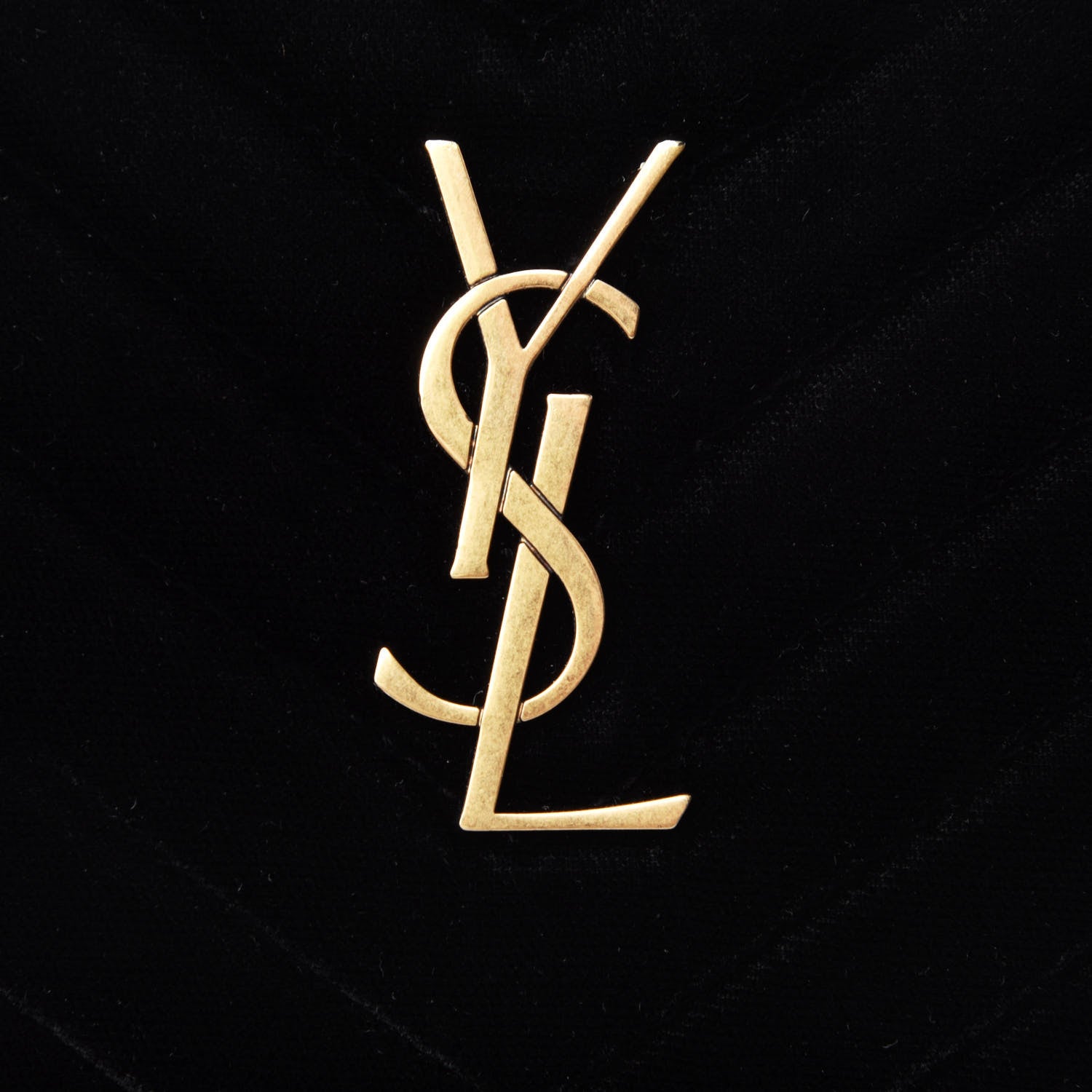 Saint Laurent Velour Matelasse Monogram Lou Belt Bag Black 4 of 4
