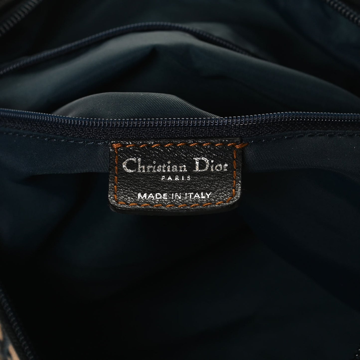 Monogram Buckle Hobo Navy Blue