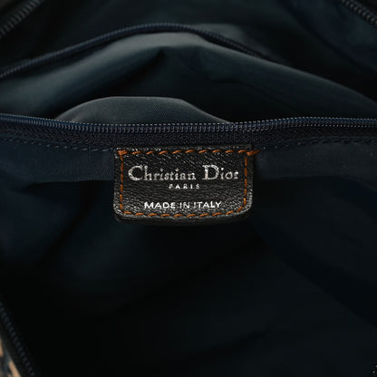 Christian Dior Monogram Buckle Hobo Navy Blue 5 of 10