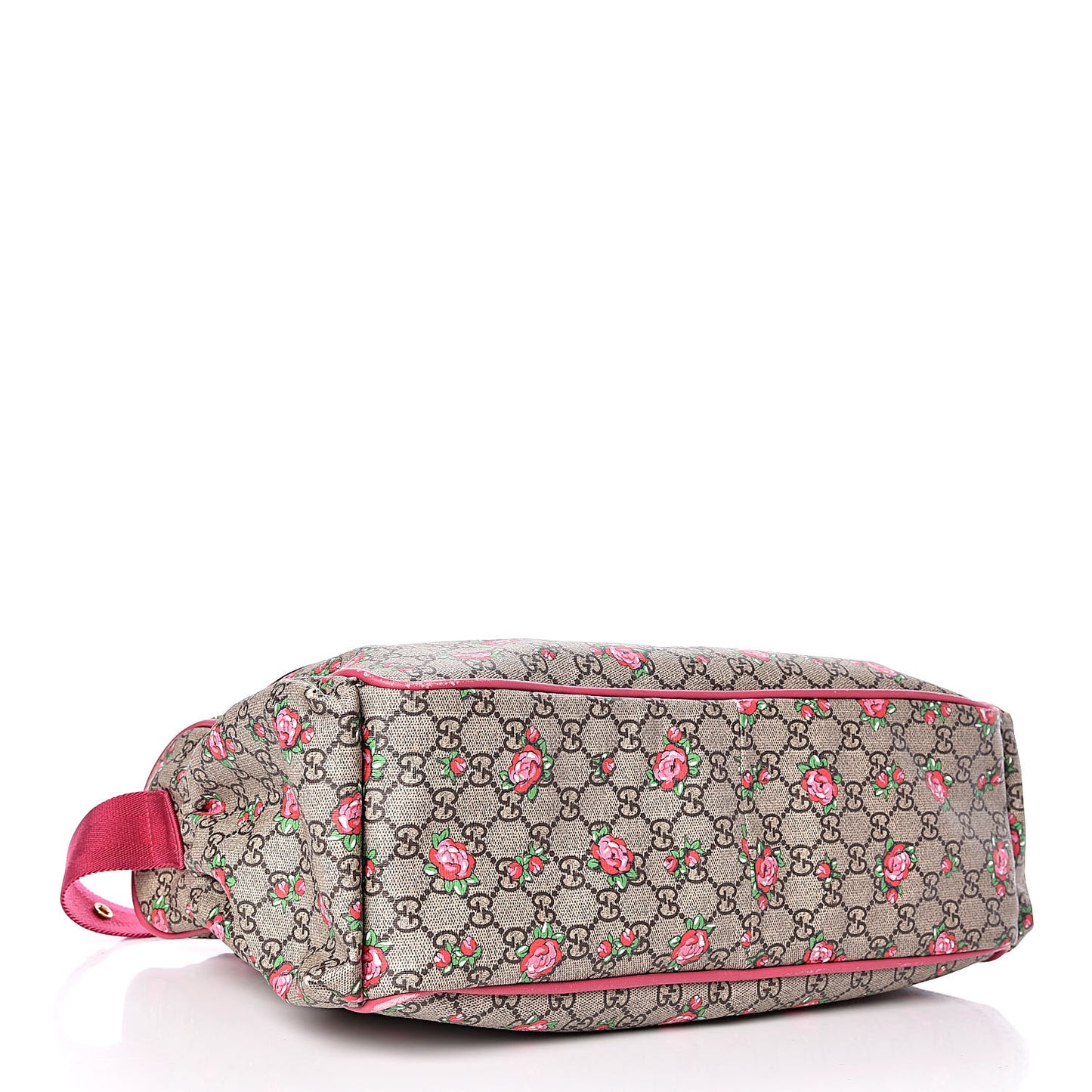 GG Supreme Monogram Rose Bud Diaper Bag Pink