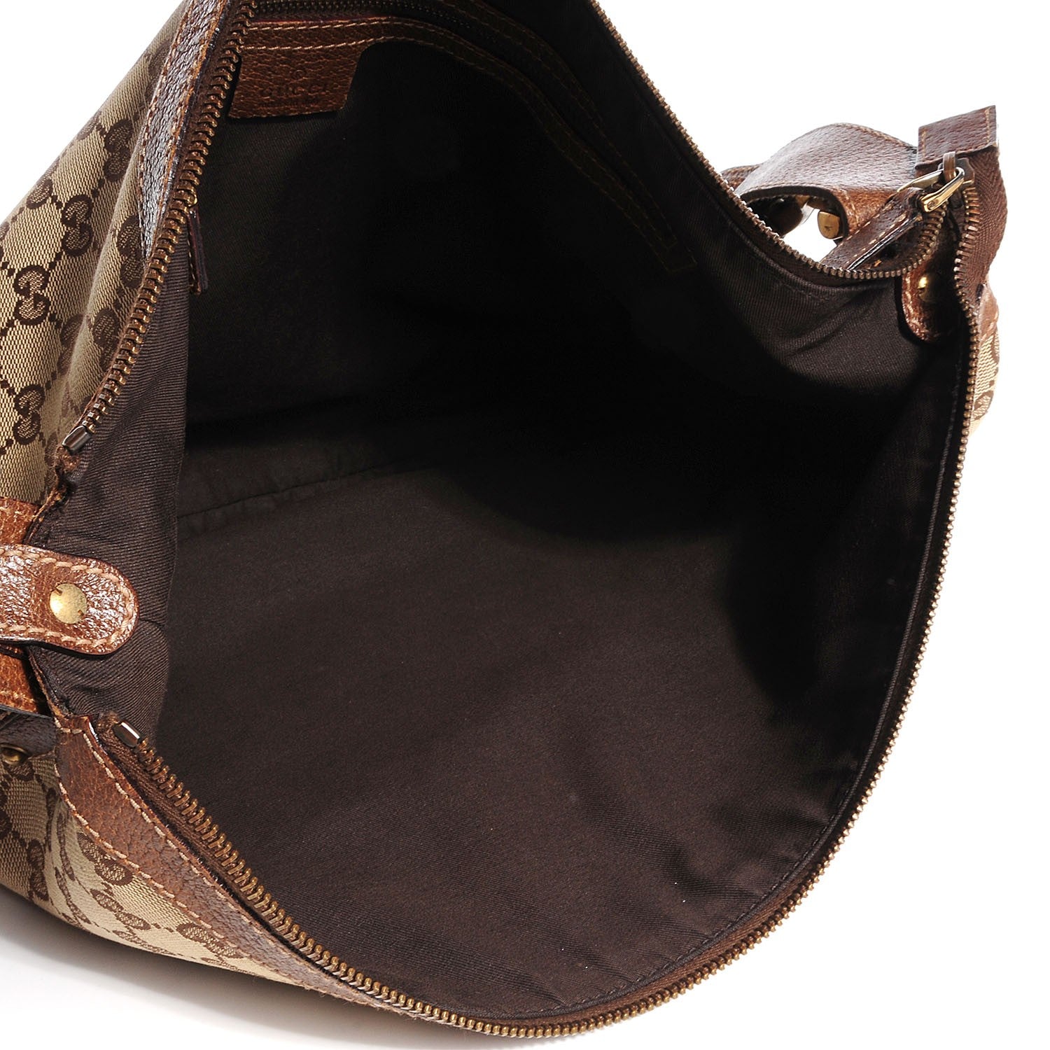 Gucci Monogram Pelham Studded Shoulder Bag Brown 4 of 6