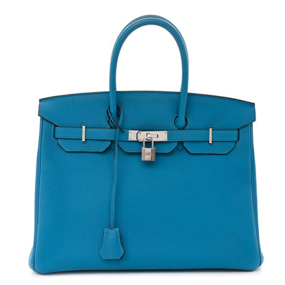 Hermes Togo Verso Birkin 35 Bleu Zanzibar Malachite 1 of 15