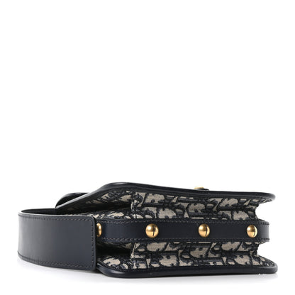 Christian Dior Oblique Square DiorAddict Flap Navy Blue 4 of 10
