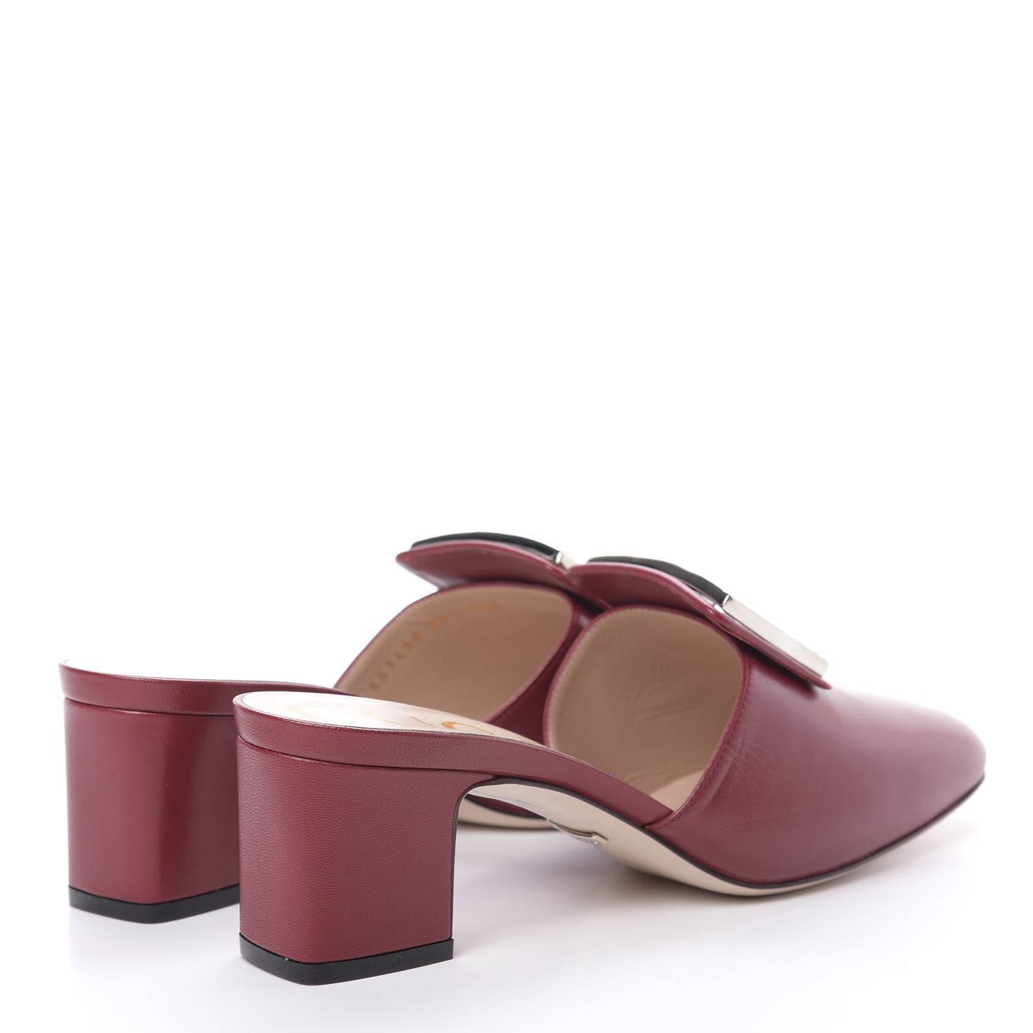 Gucci Malaga Kid Crystal Square G Madelyn Mules 38.5 Romantic Cerise 4 of 12