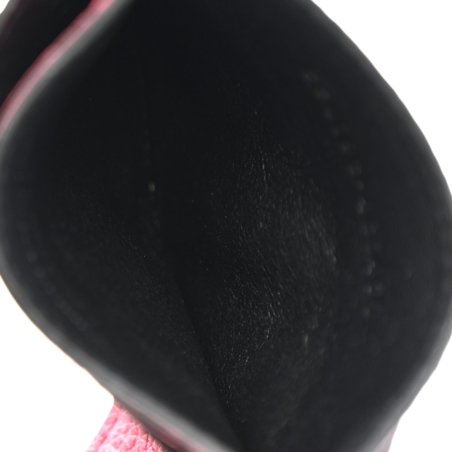 Calfskin Skull Card Holder Pink