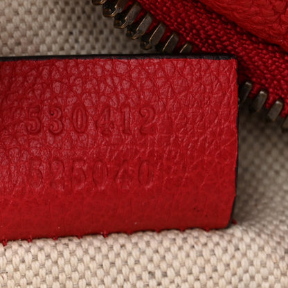 Gucci Grained Calfskin Logo Belt Bag Hibiscus Red 7 of 13