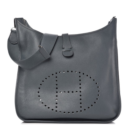 Hermes Taurillon Clemence Evelyne III TGM Bleu Orage 1 of 10