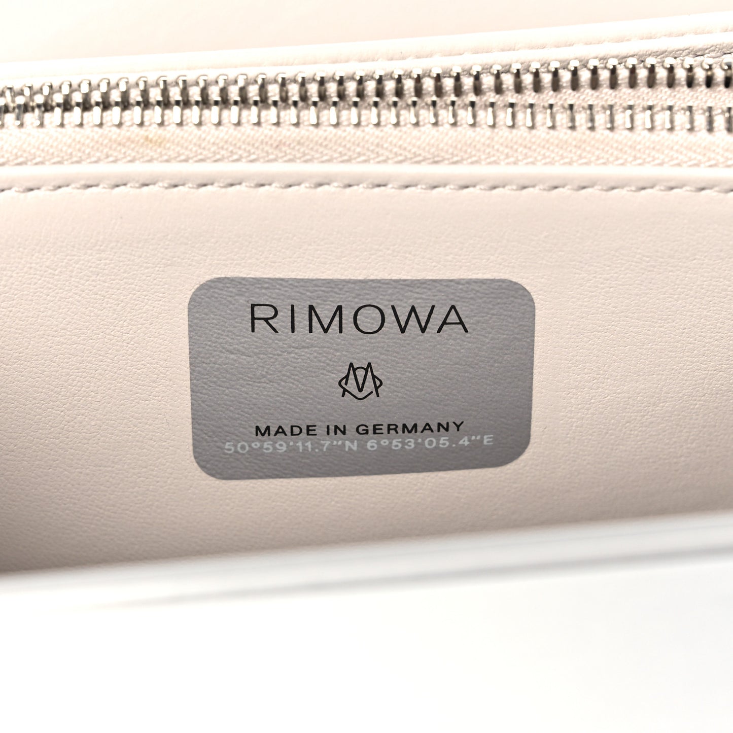 X RIMOWA Aluminum Personal Clutch On Strap Silver