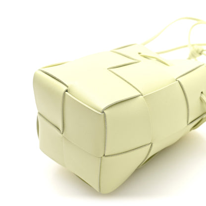Bottega Veneta Nappa Maxi Intrecciato Mini Cassette Bucket Bag Lemon Washed 9 of 9