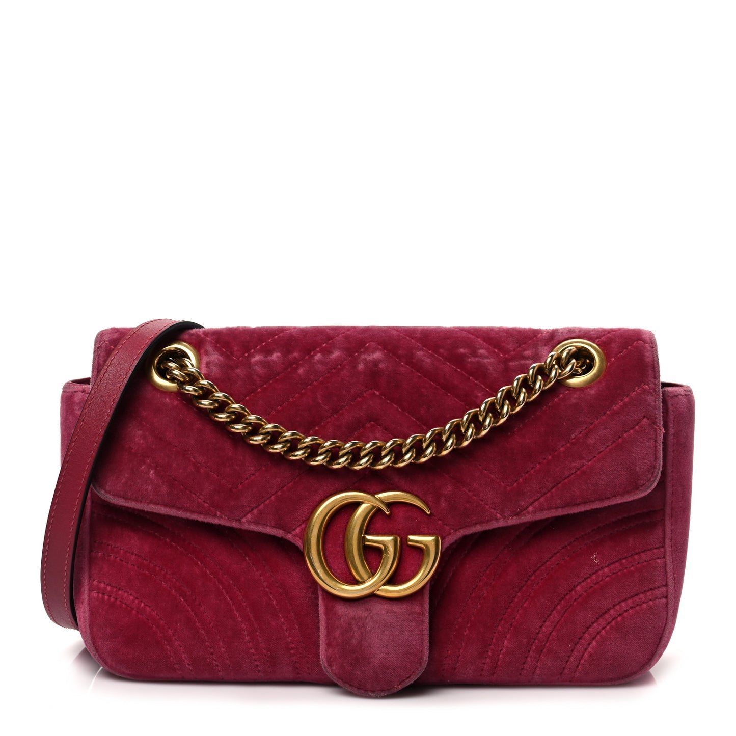 Velvet Matelasse Small GG Marmont Shoulder Bag Light Raspberry Rose
