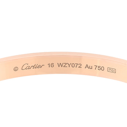 Cartier 18k Pink Gold Love Bracelet 16 4 of 9