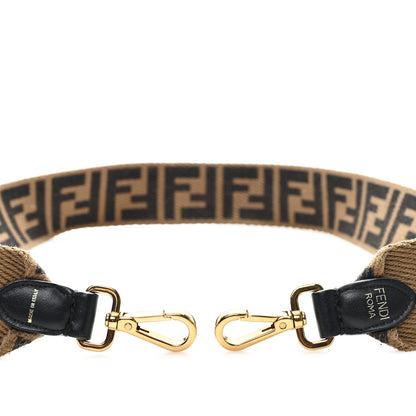 Fendi Ribbon Vitello Century FF 1974  Strap You Fango Marrone Ebano 3 of 3