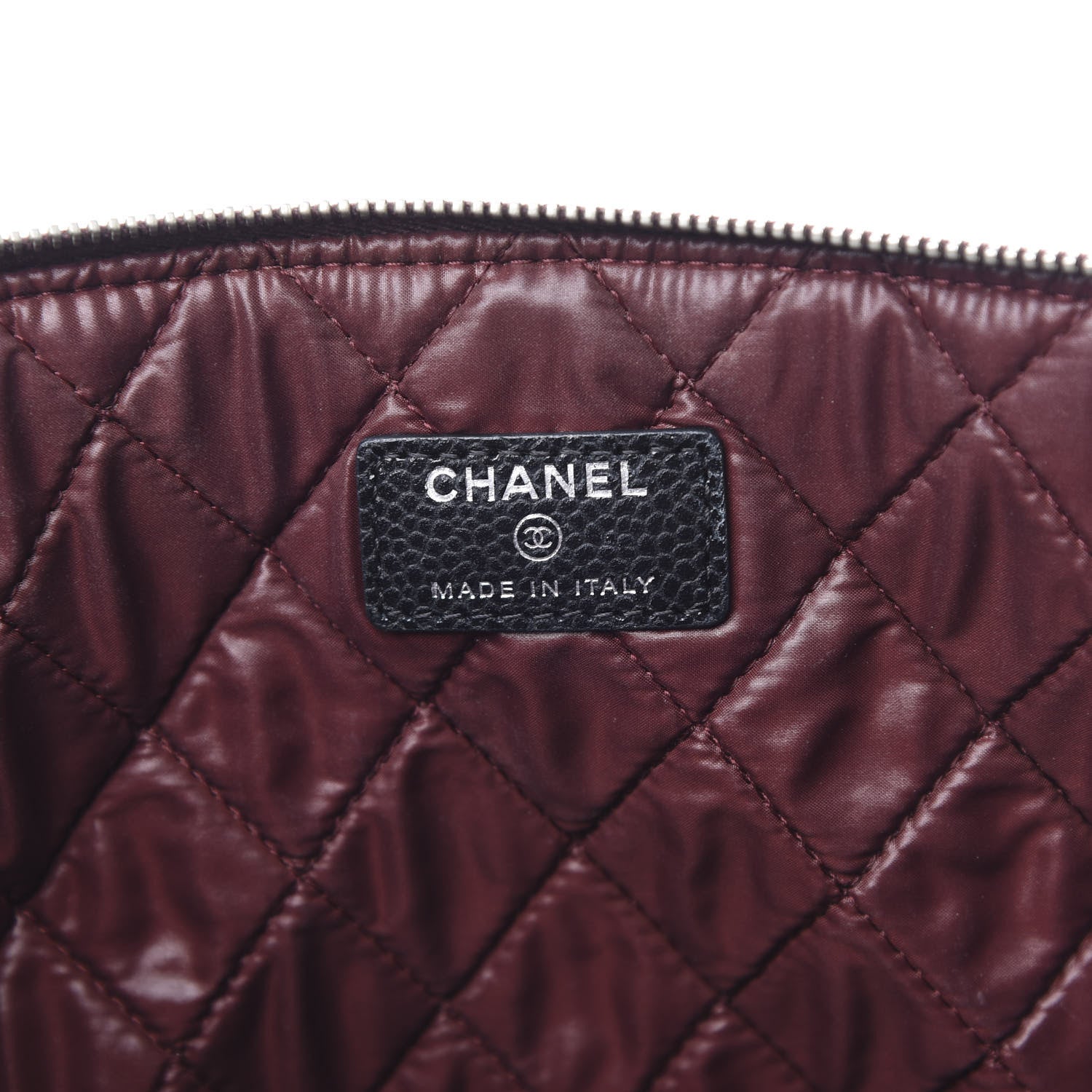 Chanel Caviar Quilted Large Cosmetic Case Black 6 of 8