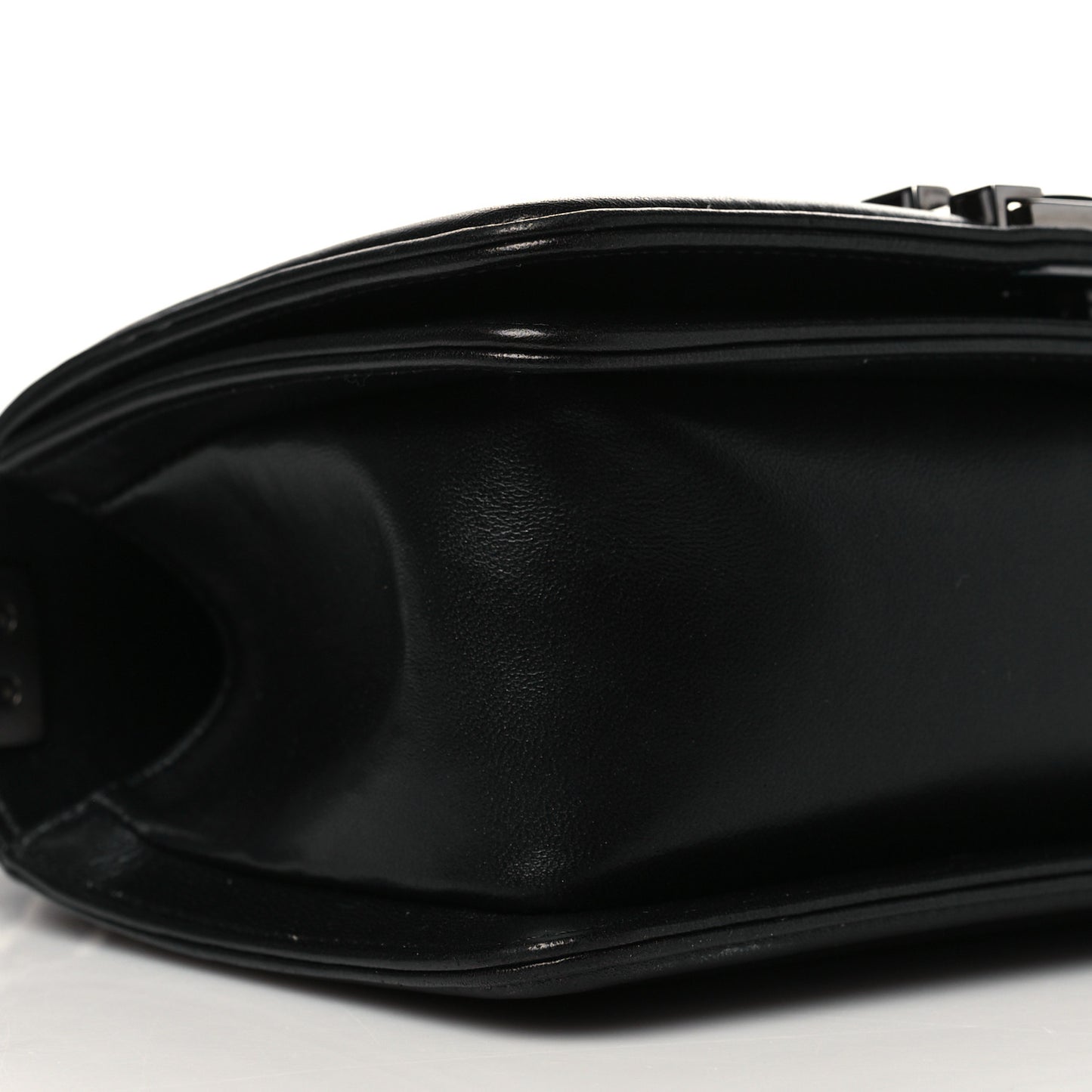 Galuchat Stingray Small Boy Flap Black Silver