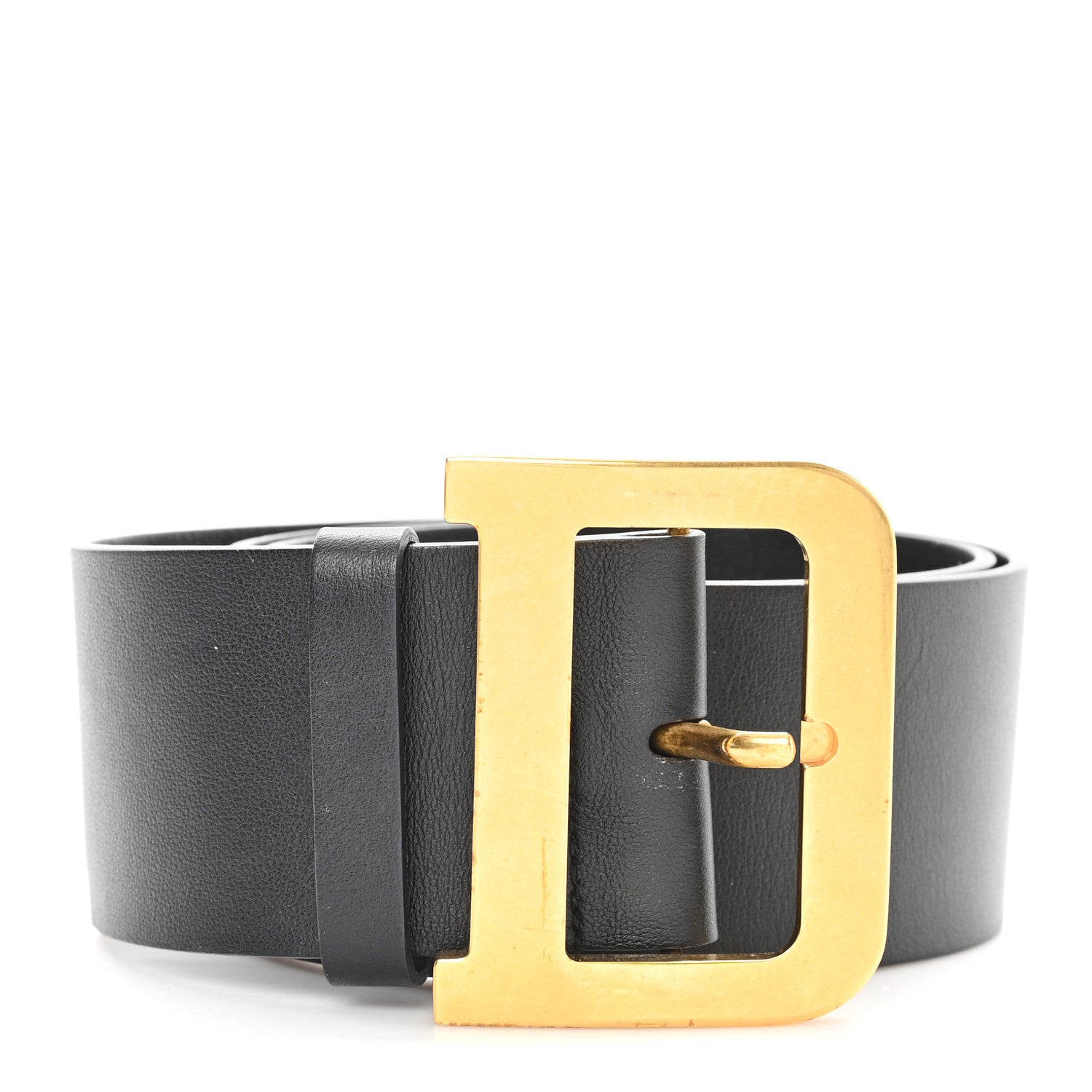 Christian Dior Calfskin Diorquake Belt 75 30 Black 1 of 5