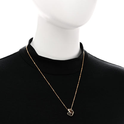 Cartier 18K Pink Yellow White Gold Trinity Square Pendant Necklace 2 of 5